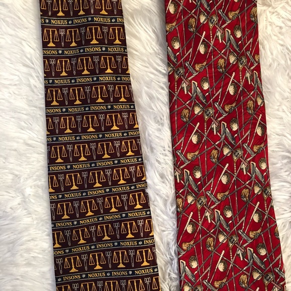 Museum Artifacts Silk Golf Tie 4 Lot - Picture 2 of 5
